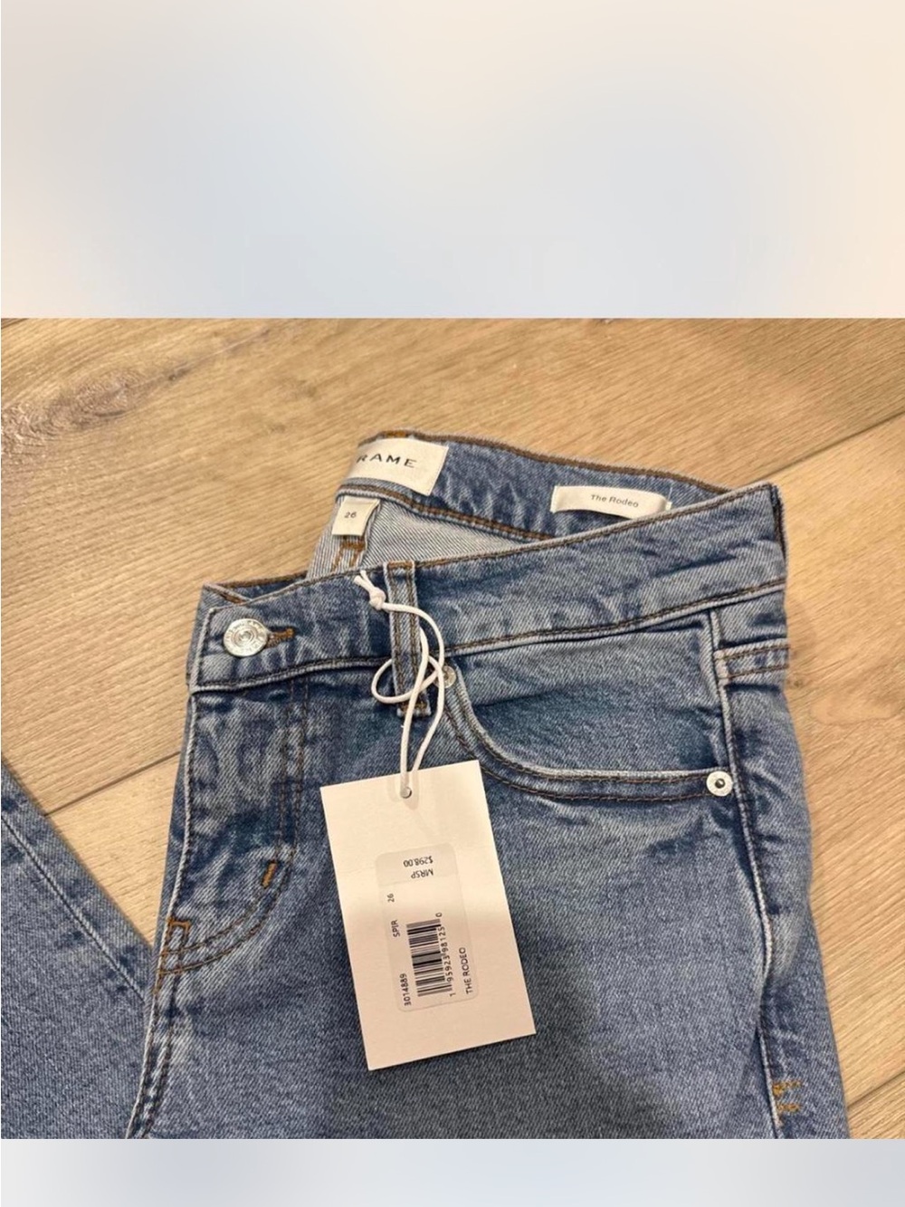 Frame The Rodeo Low Rise Denim in color Spirit - Picture 4 of 5